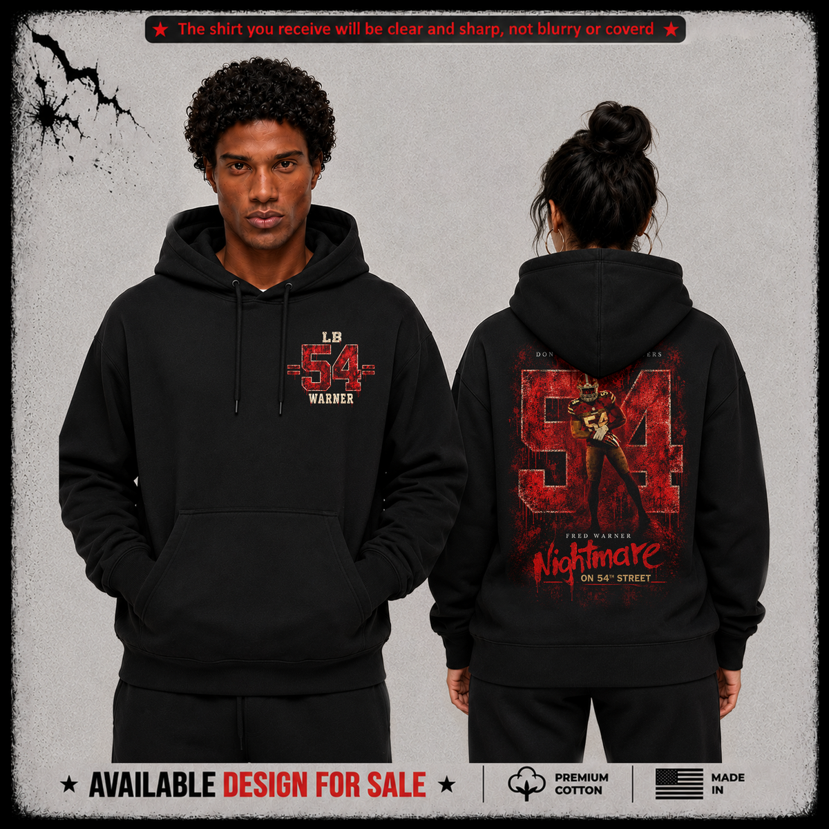 Fred Warner LB-54 Premium 100% Cotton Hoodie From San Francisco 49ers
