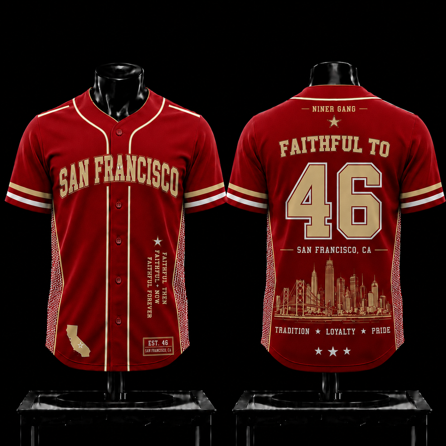 San Francisco 49ers 'Faith To' 1946 EST Premium Baseball Jersey 2026