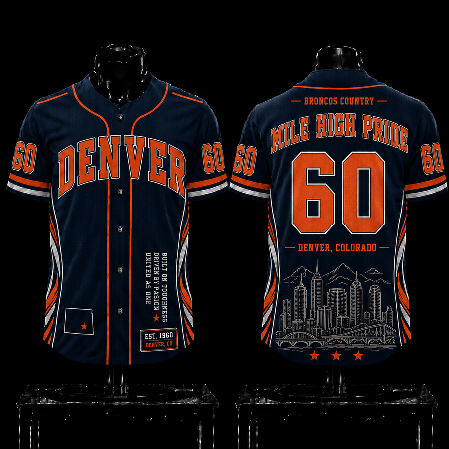 Denver Broncos 'Mile High Pride' 1960 EST Premium Baseball Jersey 2026